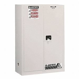 E4580 FLAMMABLE SAFETY CABINET 60 GAL. WHITE by Justrite