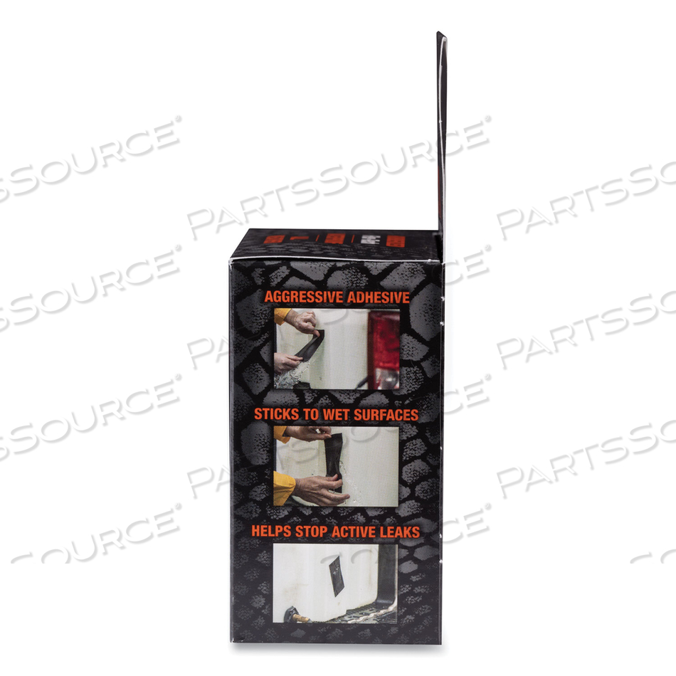 WATERPROOF TAPE, 3" CORE, 2" X 5 FT, BLACK WATERPROOF TAPE, 3" CORE, 2" X 5 FT, BLACK