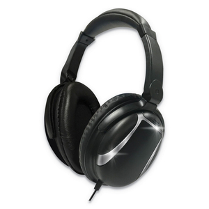 BASS 13 HEADPHONE WITH MIC, 4 FT CORD, BLACK by Maxell