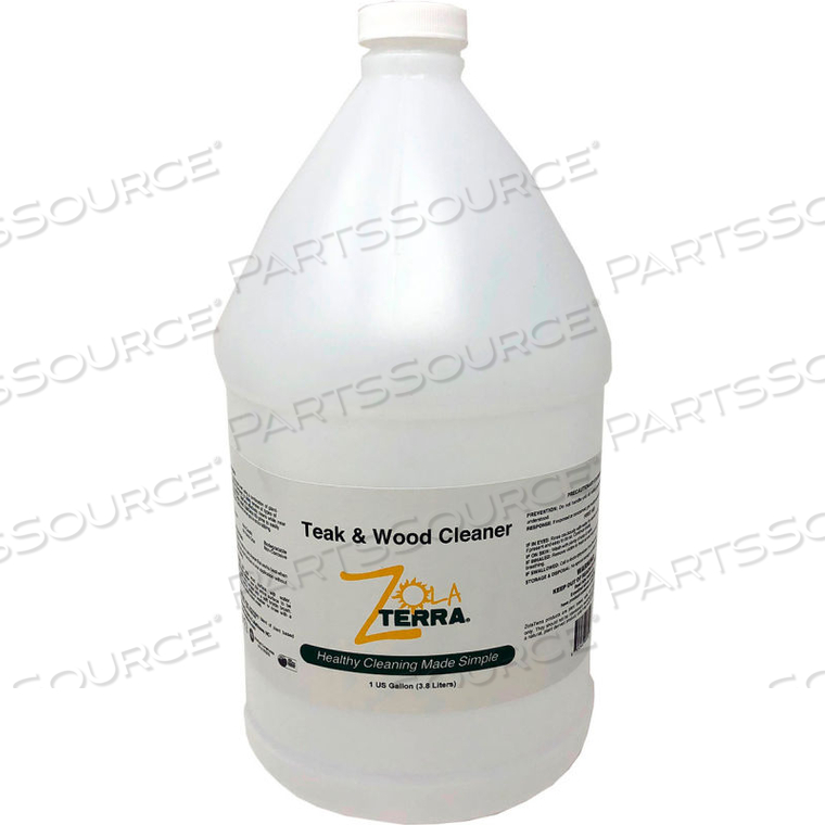 ZOLATERRA TEAK & WOOD CLEANER, GALLON BOTTLE, 4 BOTTLES by Super Simple LLC ZOLATERRA TEAK & WOOD CLEANER, GALLON BOTTLE, 4 BOTTLES by Super Simple LLC