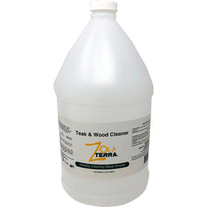 ZOLATERRA TEAK & WOOD CLEANER, GALLON BOTTLE, 4 BOTTLES by Super Simple LLC