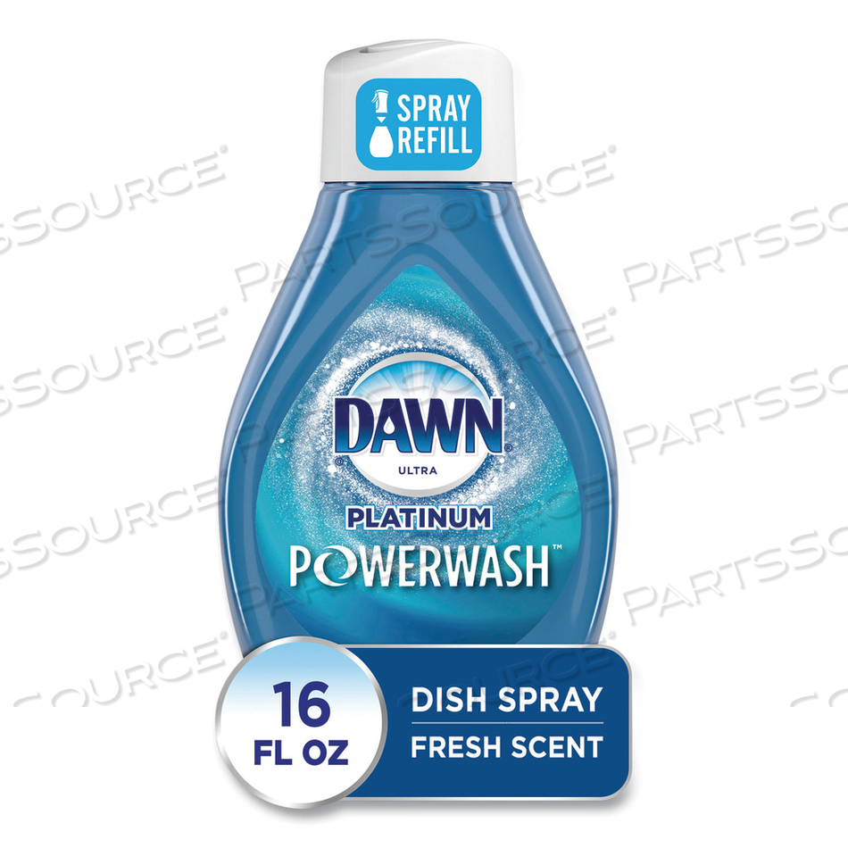 PLATINUM POWERWASH DISH SPRAY REFILL, FRESH SCENT, 16 OZ REFILL BOTTLE by Dawn PLATINUM POWERWASH DISH SPRAY REFILL, FRESH SCENT, 16 OZ REFILL BOTTLE by Dawn