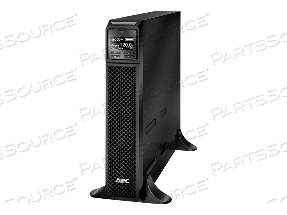 UPS, SMART, 17.01IN WIDTH, 3.35IN HEIGHT, 22.99IN DEPTH, BLACK, 120V INPUT VOLTAGE, 7 NUMBER OF CONNECTORS, 2200VA VA RATING, 1800W WATTAGE by APC / American Power Conversion