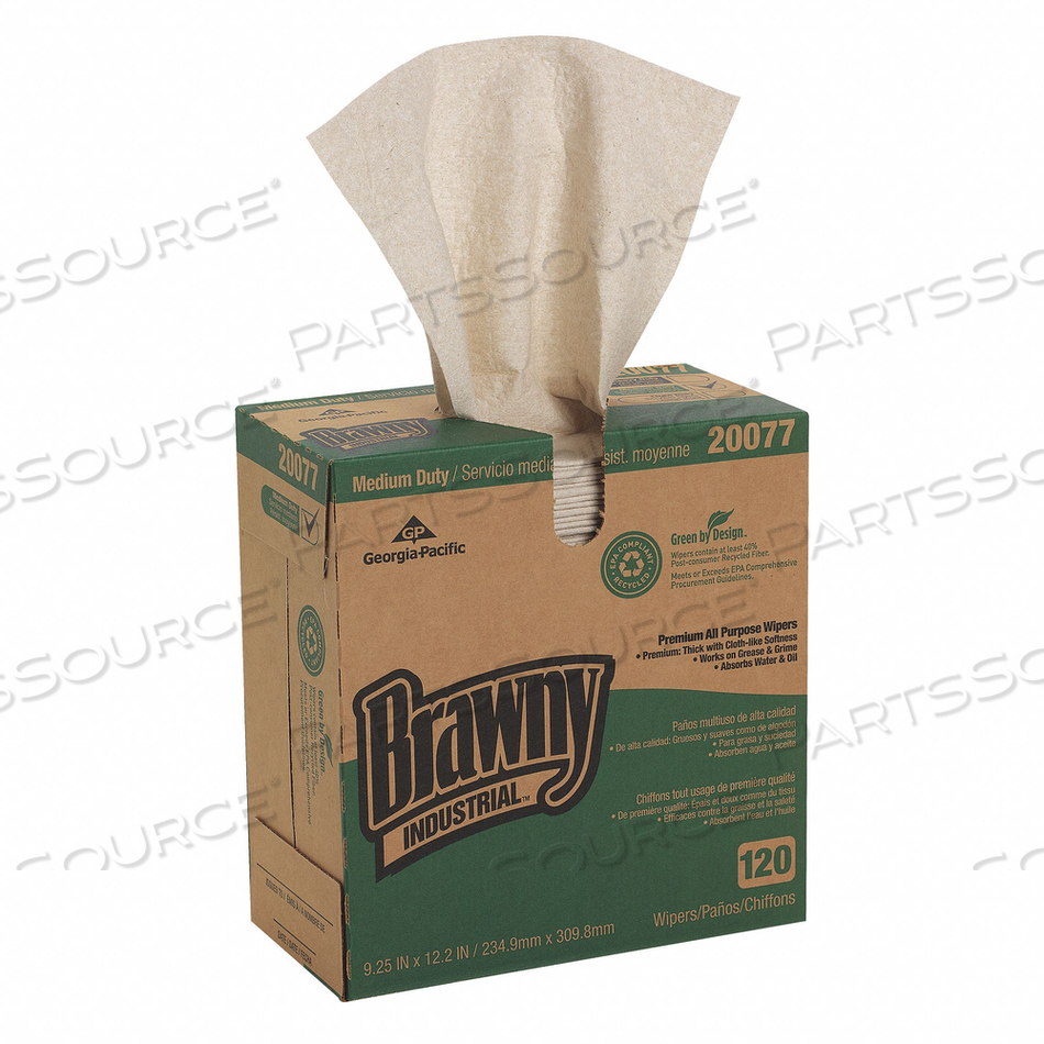 DRY WIPE 9-1/4 X 12 OATMEAL PK10 