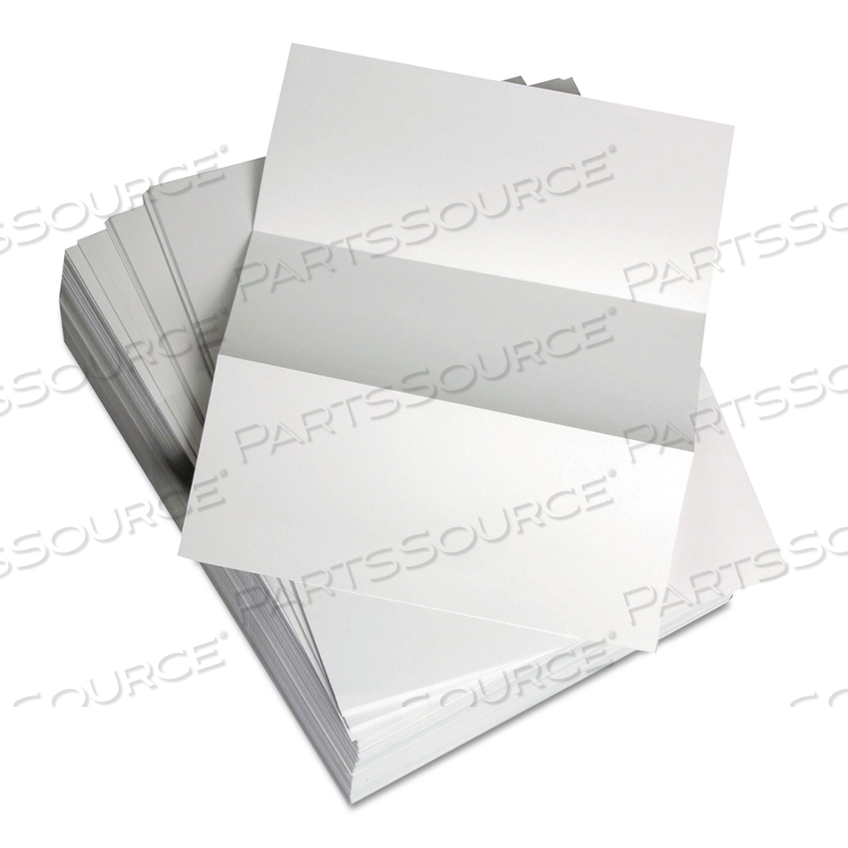 CUSTOM CUT-SHEET COPY PAPER, 92 BRIGHT, MICRO-PERFORATED EVERY 3.66", 24 LB BOND WEIGHT, 8.5 X 11, WHITE, 500/REAM CUSTOM CUT-SHEET COPY PAPER, 92 BRIGHT, MICRO-PERFORATED EVERY 3.66", 24 LB BOND WEIGHT, 8.5 X 11, WHITE, 500/REAM