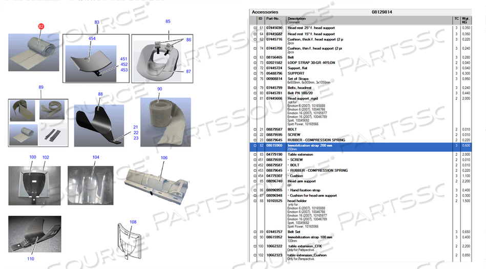 7.87" FIXATION BELT by Siemens Medical Solutions