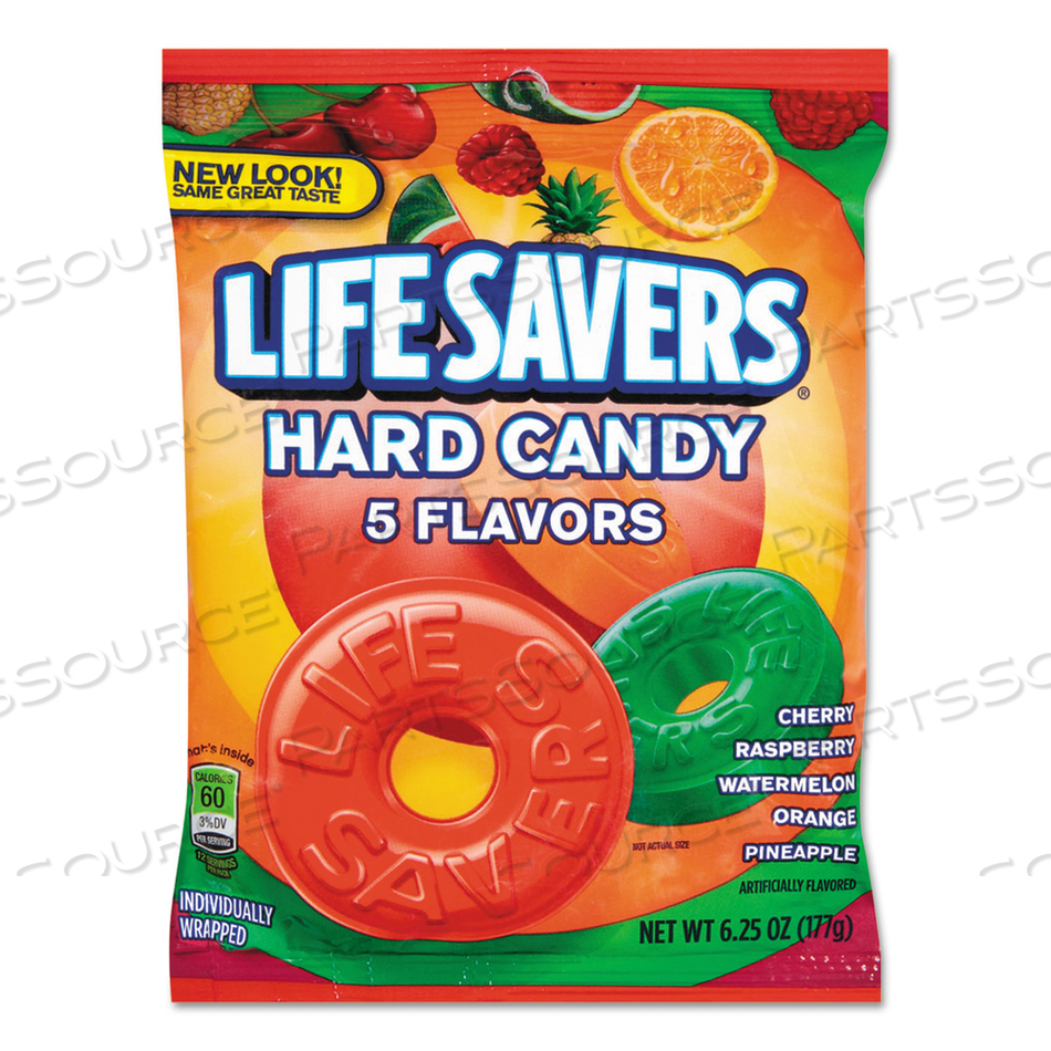 HARD CANDY, ORIGINAL FIVE FLAVORS, 6.25 OZ BAG by Lifesavers HARD CANDY, ORIGINAL FIVE FLAVORS, 6.25 OZ BAG by Lifesavers
