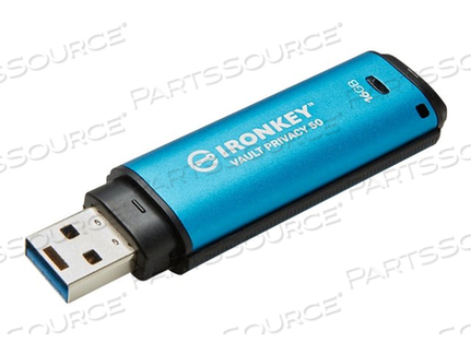 IRONKEY VAULT PRIVACY 50 SERIES, USB FLASH DRIVE, ENCRYPTED, 16 GB, USB 3.2 GEN 1, TAA COMPLIANT by Kingston Technology IRONKEY VAULT PRIVACY 50 SERIES, USB FLASH DRIVE, ENCRYPTED, 16 GB, USB 3.2 GEN 1, TAA COMPLIANT by Kingston Technology