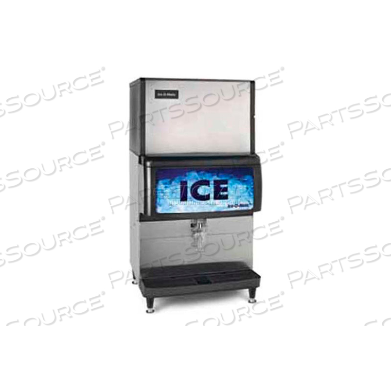 ICE DISPENSER, COUNTER MODEL, APPROXIMATELY 200 LB STORAGE CAPACITY CUBE AND PEARL ICE by Ice-O-Matic