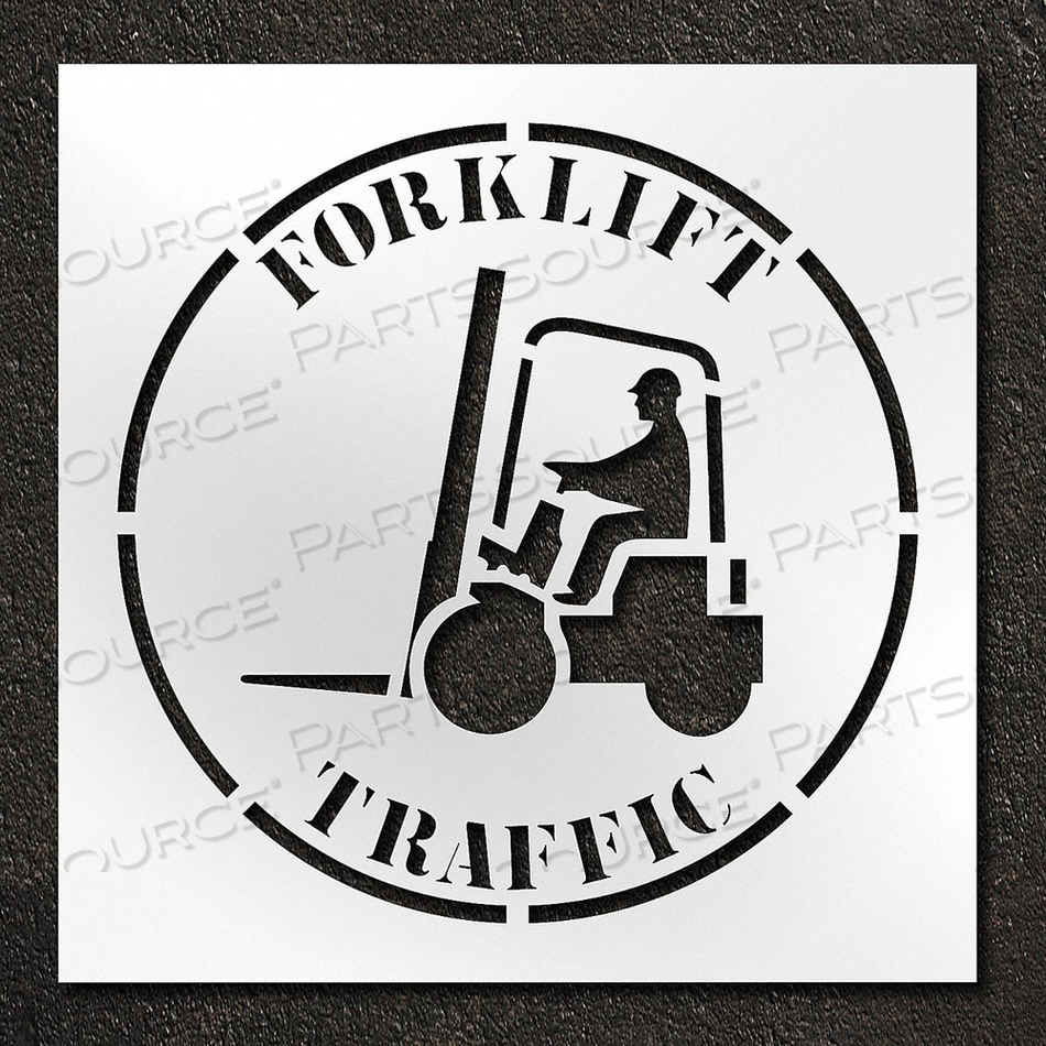 STENCIL FORKLIFT TRAFFIC 42 IN by RAE Products & Chemicals Corp.