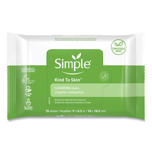 EYE AND SKIN CARE, FACIAL WIPES, 25/PACK by Simple