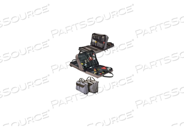 MEDICAL EQUIPMENT KIT, BALLISTIC NYLON, GRAY, 10-3/4 IN X 15-1/4 IN by JENSEN Tools + Supply Inc. (Formerly Stanley Supply & Services)