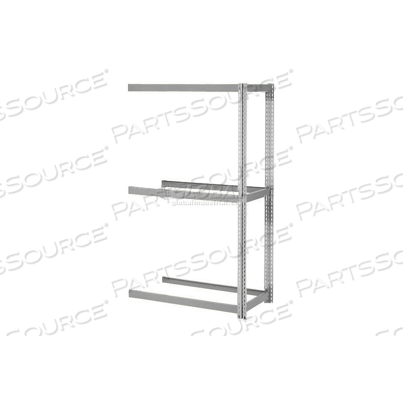 EXPANDABLE ADD-ON RACK 60WX48DX84H, 3 LEVELS NO DECK 1000 LB PER LEVEL, GRAY 