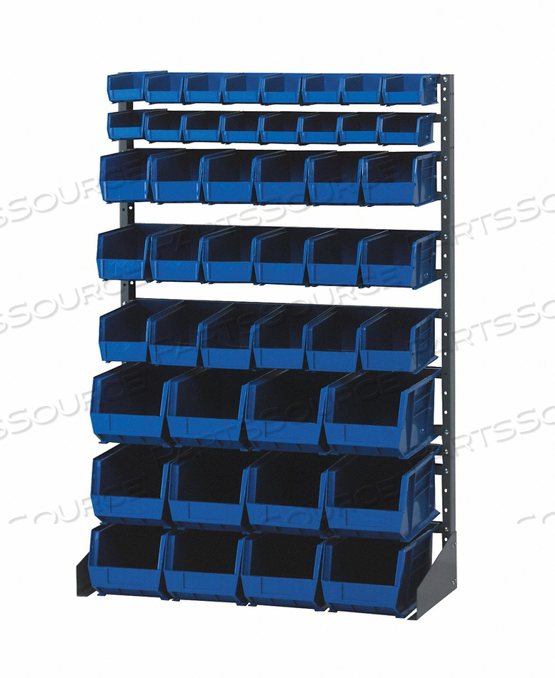 BIN RAIL FLOOR RACK 46 BINS IVORY by Quantum Storage Systems