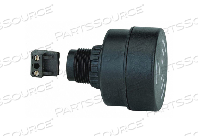 BUZZER 24VAC/DC BLACK 2-3/64 W IP65 by Werma BUZZER 24VAC/DC BLACK 2-3/64 W IP65 by Werma