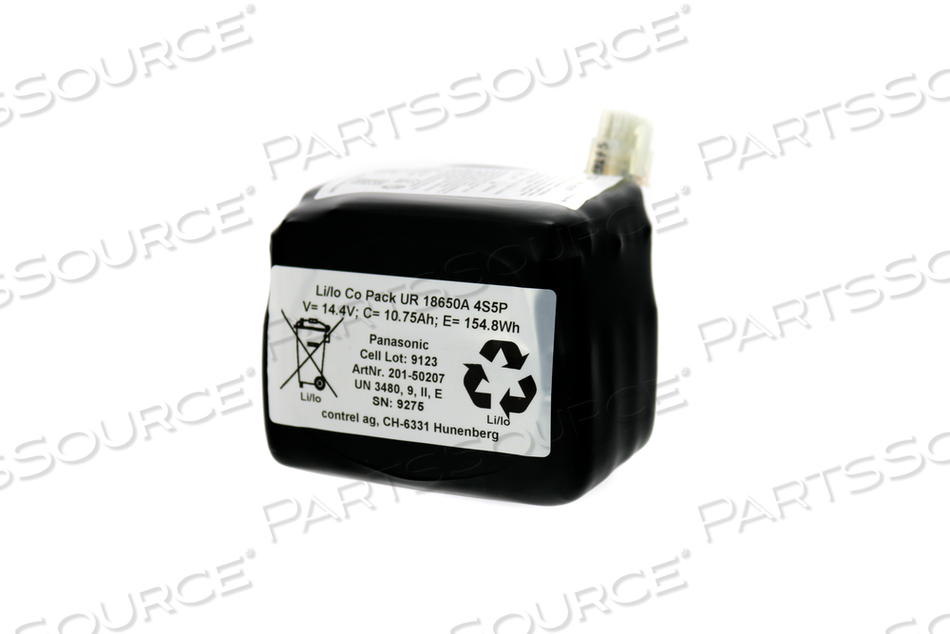 RECHARGEABLE BATTERY PACK, LITHIUM ION, 14.4V, 10.75 AH 