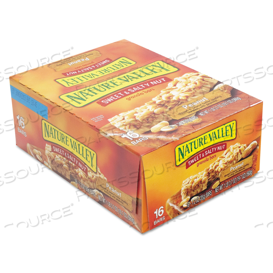 GRANOLA BARS, SWEET AND SALTY NUT PEANUT CEREAL, 1.2 OZ BAR by Nature Valley GRANOLA BARS, SWEET AND SALTY NUT PEANUT CEREAL, 1.2 OZ BAR by Nature Valley