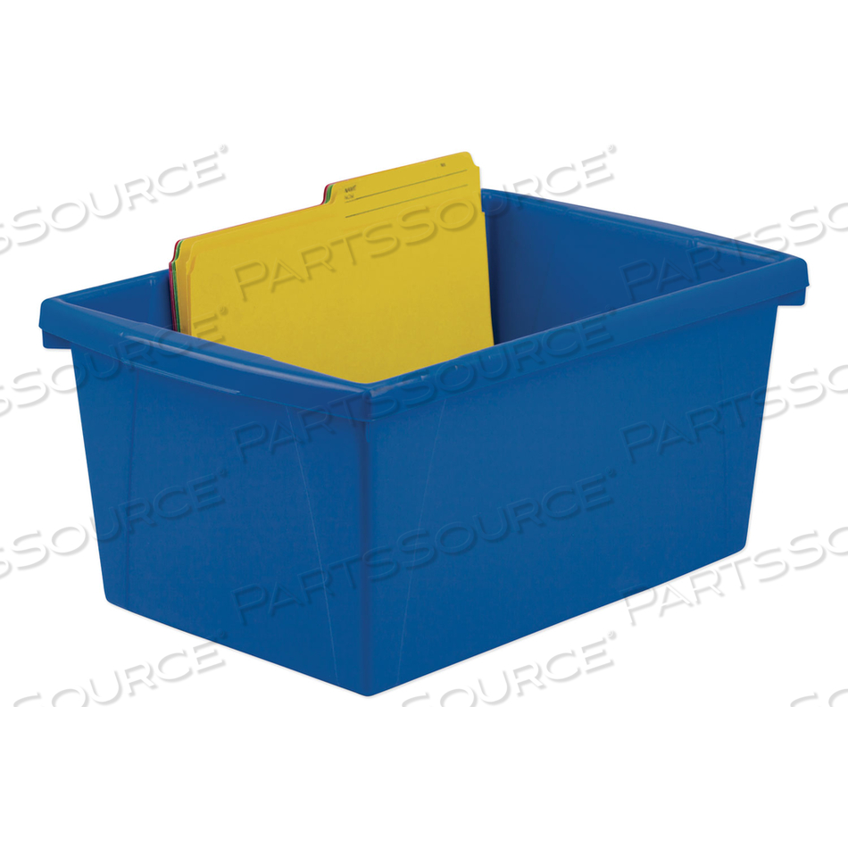 STORAGE BINS, 5.5 GAL, 10.63" X 15.63" X 8", RANDOMLY ASSORTED COLORS by Storex
