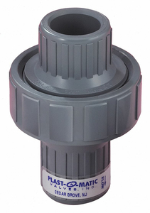 DISC CHECK VALVE PVC 3/4 FNPT X FNPT by Plast-O-Matic DISC CHECK VALVE PVC 3/4 FNPT X FNPT by Plast-O-Matic