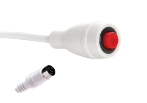 ECONOCALL 7700 CALL CORD, JERON 8-PIN DIN (SECURITY LOOP RESISTOR), WHITE, SINGLE, 12' by Crest Healthcare ECONOCALL 7700 CALL CORD, JERON 8-PIN DIN (SECURITY LOOP RESISTOR), WHITE, SINGLE, 12' by Crest Healthcare