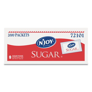 SUGAR PACKETS, 0.1 OZ, 2,000 PACKETS/BOX by N'Joy