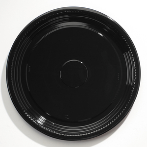 CATERLINE CASUALS THERMOFORMED PLATTERS, 18" DIAMETER, BLACK, PLASTIC, 25/CARTON by WNA