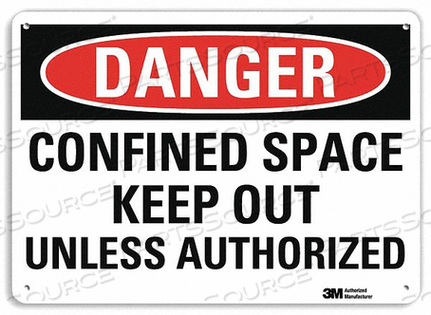 DANGER SIGN 14 W X 10 H 0.055 THICK by Lyle Signs Inc.