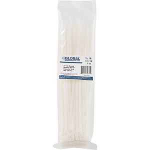 11" CABLE ZIP TIES, NATURAL W/UV, 75 LB, 100 PACK by Approved Vendor