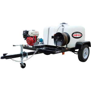 SIMPSON MOBILE TRAILER 4200PSI 390CC 4.0GPM GAS PRESSURE WASHER HONDA GX390 ENGINE ELEC. START by FNA Group Inc.