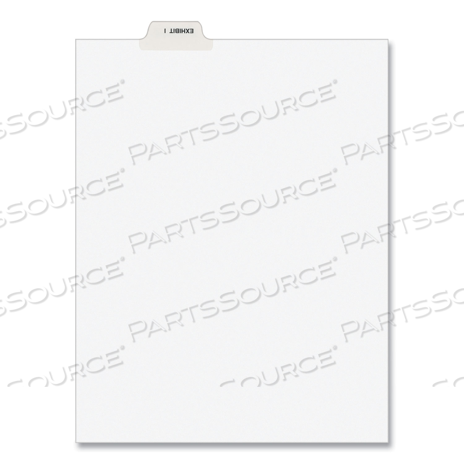 AVERY-STYLE PREPRINTED LEGAL BOTTOM TAB DIVIDER, 26-TAB, EXHIBIT I, 11 X 8.5, WHITE by Avery AVERY-STYLE PREPRINTED LEGAL BOTTOM TAB DIVIDER, 26-TAB, EXHIBIT I, 11 X 8.5, WHITE by Avery