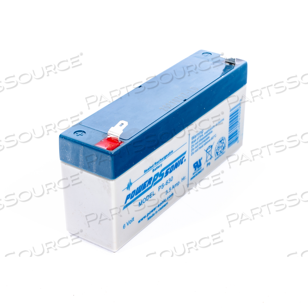 BATTERY, SEALED LEAD ACID, 6V, 3.3 AH, FASTON (F1) BATTERY, SEALED LEAD ACID, 6V, 3.3 AH, FASTON (F1)