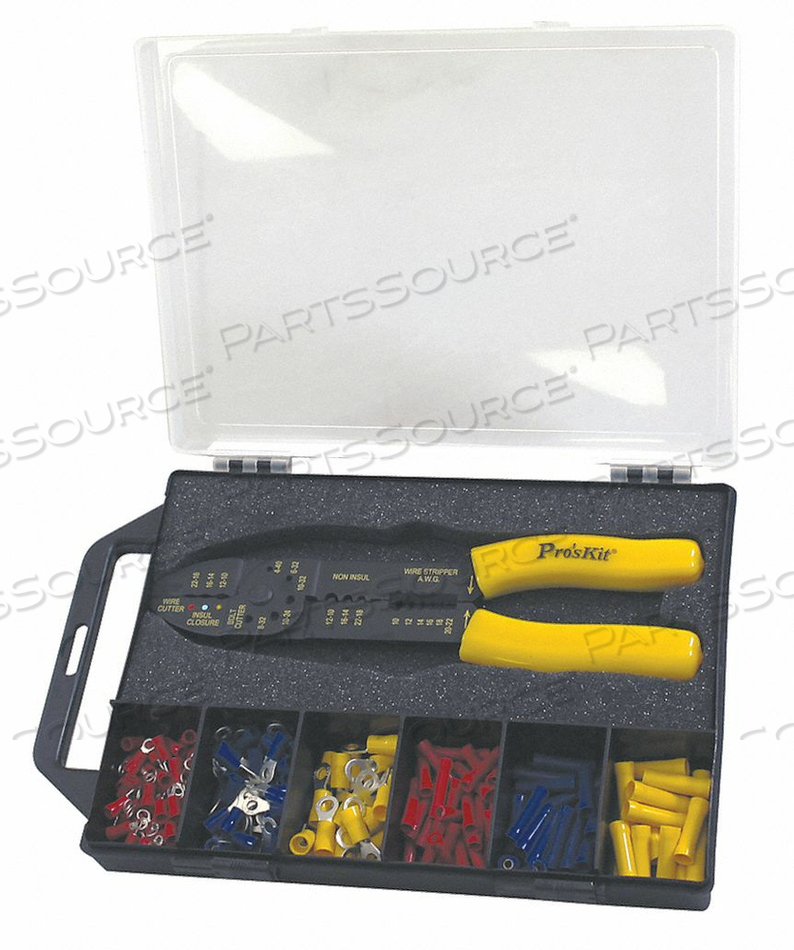 WIRE TERMNL KIT WITH CRIMP TOOL 176 PCS. by Eclipse Enterprises, Inc. WIRE TERMNL KIT WITH CRIMP TOOL 176 PCS. by Eclipse Enterprises, Inc.