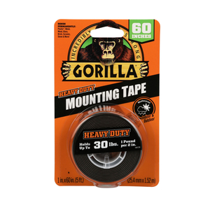 MOUNTING TAPE BLACK 5 FT CONTINUOUS ROLL by Gorilla Glue