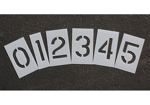 PAVEMENT STENCIL 8 IN NUMBER KIT 1/16 by RAE Products & Chemicals Corp.