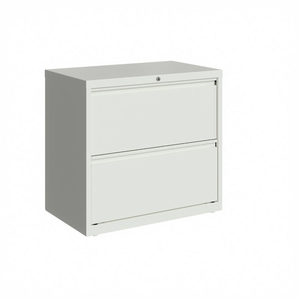 30" WIDE 2-DRAWER LATERAL FILE CABINET - WHITE by Hirsh
