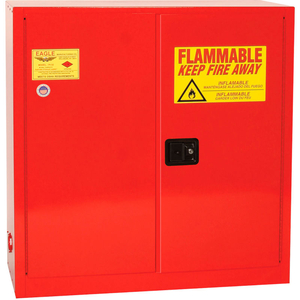 EAGLE PAINT/INK SAFETY CABINET WITH SELF CLOSE BIFORD - 40 GALLON RED by Eagle