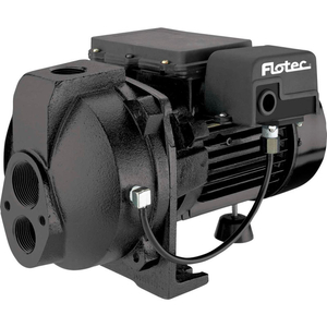 FLOTEC 1/2 HP CAST IRON CONVERTIBLE DEEP WELL JET PUMP W/ EJECTOR KIT by Pentair FLOTEC 1/2 HP CAST IRON CONVERTIBLE DEEP WELL JET PUMP W/ EJECTOR KIT by Pentair