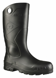 J6897 RUBBER BOOT UNISEX 10 KNEE BLACK PR by Dunlop