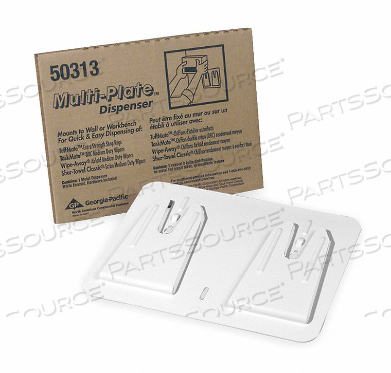 DRY WIPE DISPENSER MANUAL WHITE by Georgia-Pacific