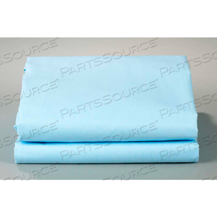 THOMASTON MILLS T-180 KING HOSPITALITY FITTED SHEET - 80"L X 78"W - BLUE - PACK OF 12 