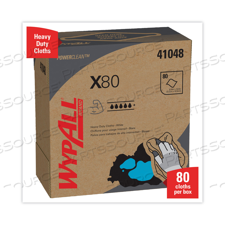 DRY WIPE 9-1/10 X 16-3/4 WHITE by WypAll DRY WIPE 9-1/10 X 16-3/4 WHITE by WypAll