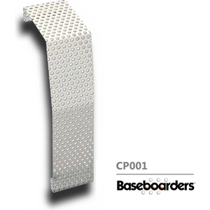BASEBOARDERS PREMIUM SERIES STEEL EASY SLIP-ON BASEBOARD HEATER COVER COUPLER, WHITE by Buss General Partner Co. Ltd BASEBOARDERS PREMIUM SERIES STEEL EASY SLIP-ON BASEBOARD HEATER COVER COUPLER, WHITE by Buss General Partner Co. Ltd