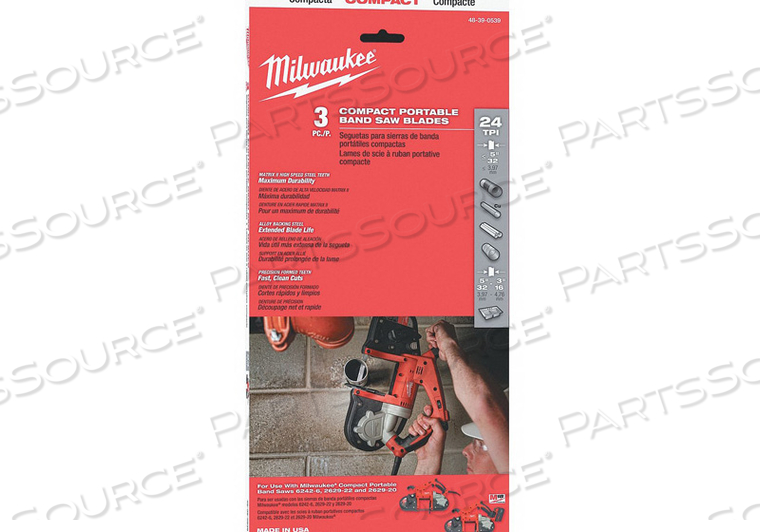 PORTABLE BAND SAW BLADE BIMETAL by Milwaukee Electric Tools