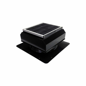 GEN 2 SELF-FLASHING ATTACHED SOLAR ATTIC FAN 20W BLACK by Attic Breeze