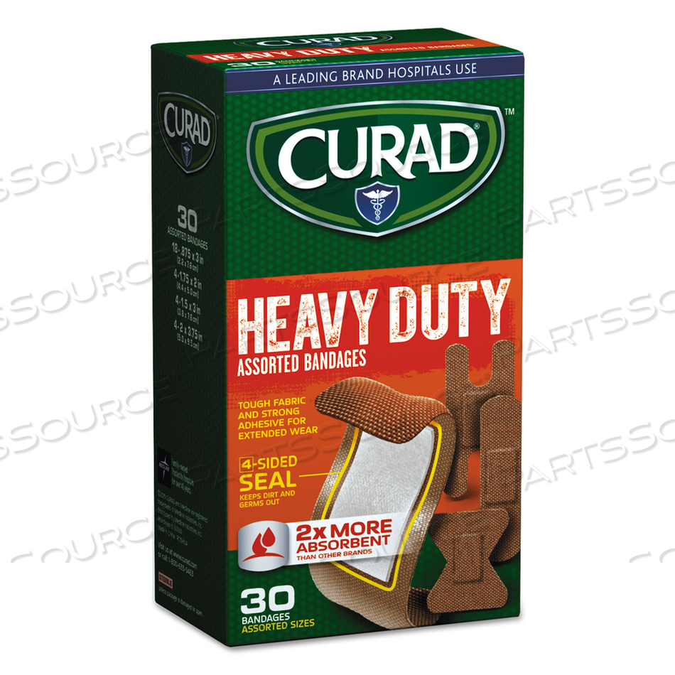 HEAVY DUTY BANDAGES, ASSORTED SIZES by Curad HEAVY DUTY BANDAGES, ASSORTED SIZES by Curad