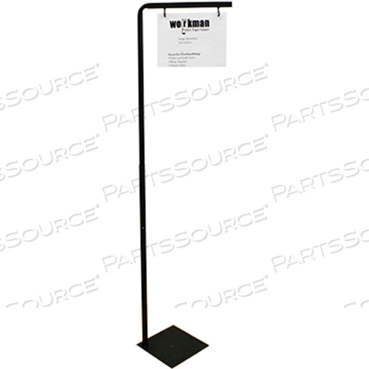 PALLET SIGN HOLDER, ADJUSTABLE 40" -70" H BLACK by Asia Sources Inc.