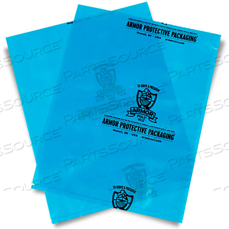 POLY VCI FLAT BAGS 16" X 20" 4 MIL BLUE 500 PACK 