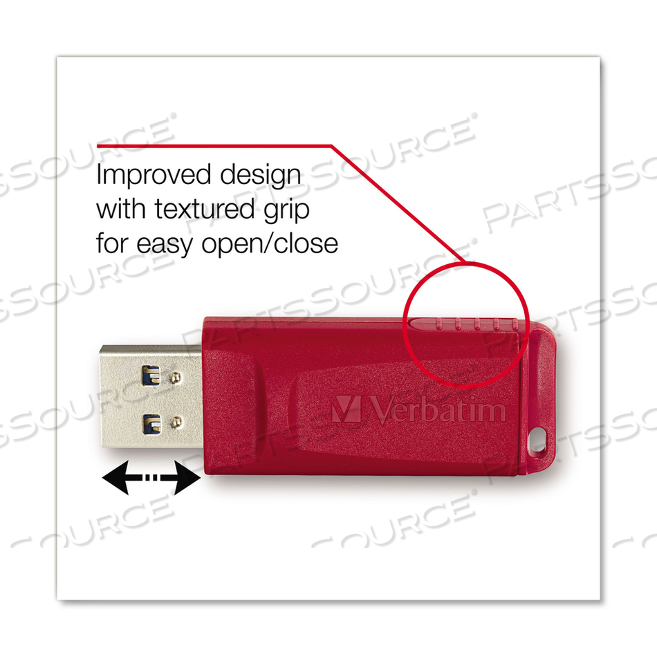 STORE 'N' GO USB FLASH DRIVE, 16 GB, ASSORTED COLORS by Verbatim