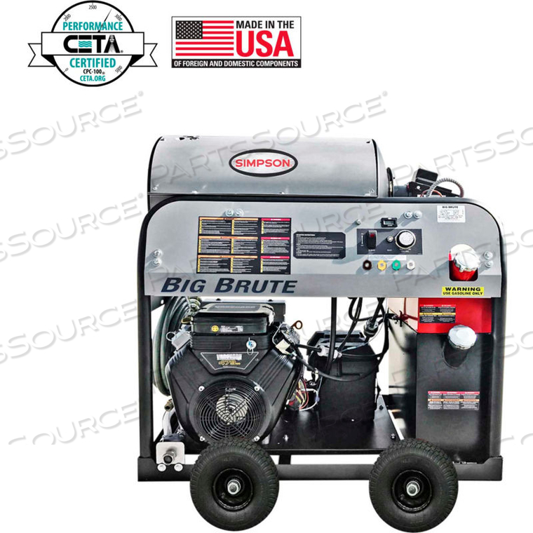 SIMPSON BIG BRUTE 4000PSI 479CC 4.0GPM GAS HOT WATER PRESSURE WASHER VANGUARD V-TWIN ENGINE by FNA Group Inc.
