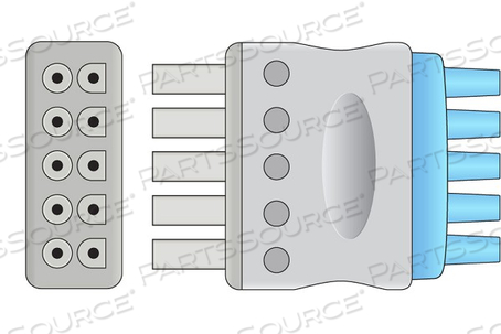 3 LEAD 3 FT COMPATIBLE ECG LEADWIRE 